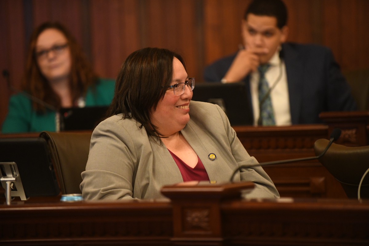 Senator Castro sitting in a committee hearing.